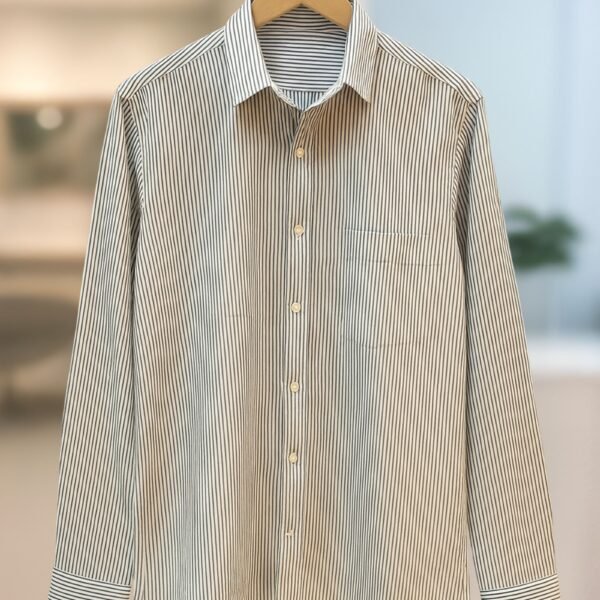 90s classic wild rose stripe pattern shirt