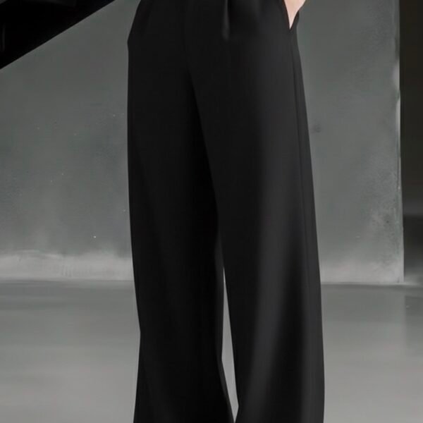 90s Formal Vintage baggy pant black