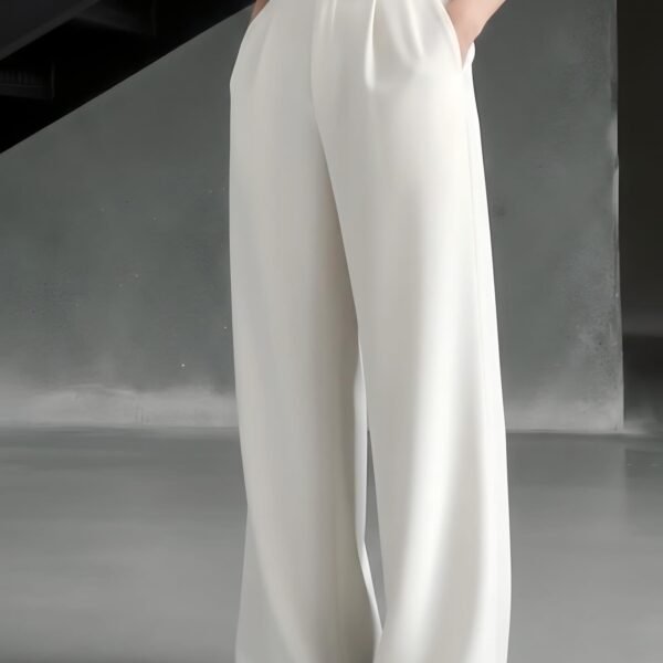 90s Formal Vintage baggy pant white Korean