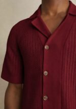 The Heritage Knit Shirt in marron