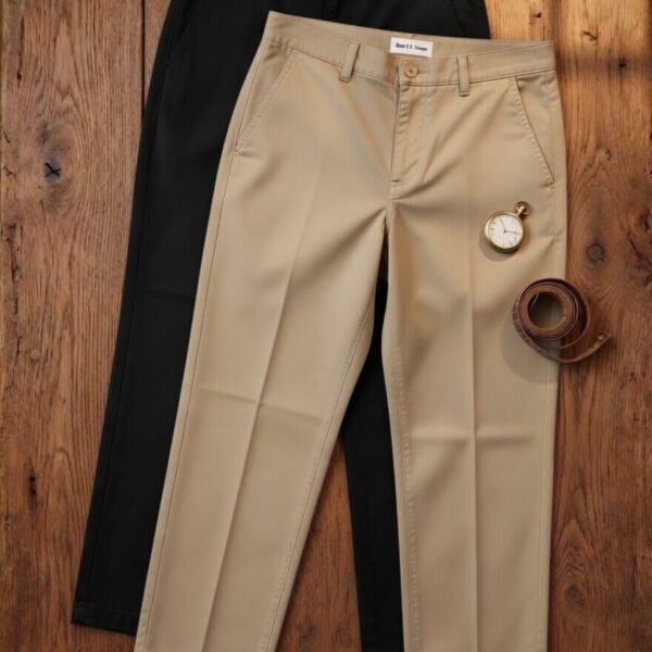 CHINOS PANT 2 PCS COMBO black ,beige