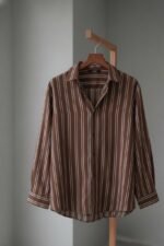 full sleeve strip deep coffe