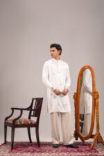 Premium Panjabi Pearl white