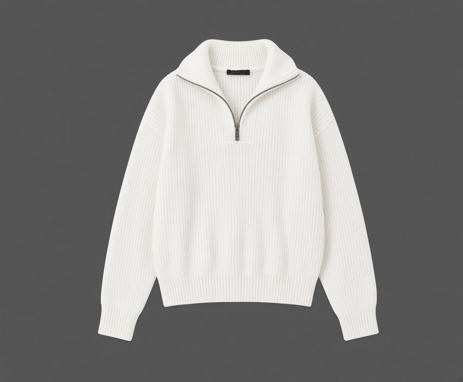 IMG_8493 solid sweater in off white - Image 1
