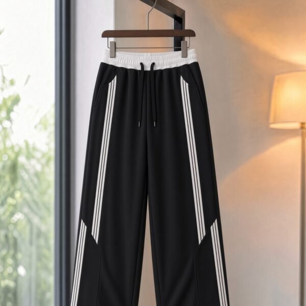 trackpant baggy joggers in black