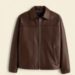 Leather jackets in chocolate