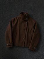 Imported China Flannel Woolen Jackets in coffe
