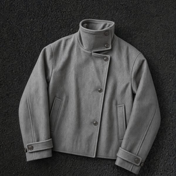 Imported China Flannel Woolen Jackets in ash