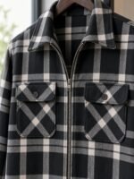 premium zip shacket black - Image 2