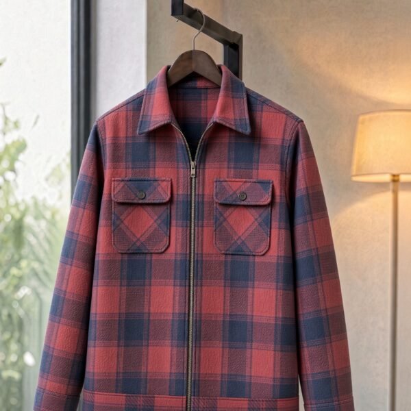 premium zip shacket
