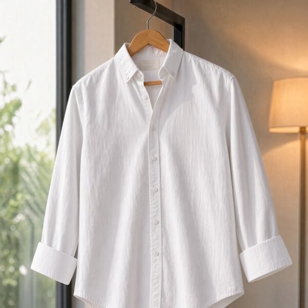 full sleeve shirt in white