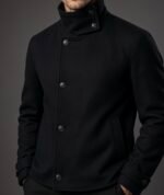 Imported China Flannel Woolen Jackets in black - Image 2